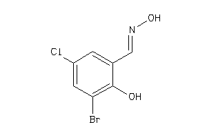 Molecular Structure of 98556-06-0 ((E)-3-broMo-5-chloro-2-hydroxybenzaldehyde oxiMe)